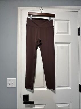 High-Rise Chocolate Brown Performance Leggings